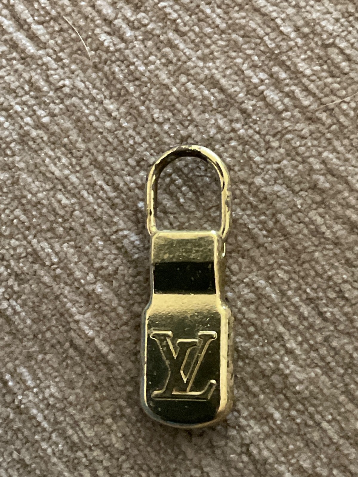 Louis Vuitton Metal Brass Zipper Pull Vintage Repair Reuse Replace Crafts