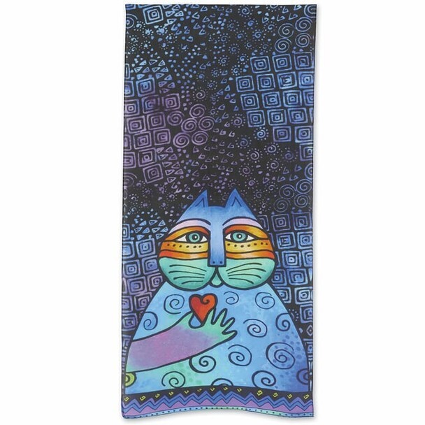 Laurel Burch Feline Wishing Love Scarf – Modal and Silk – LBS218