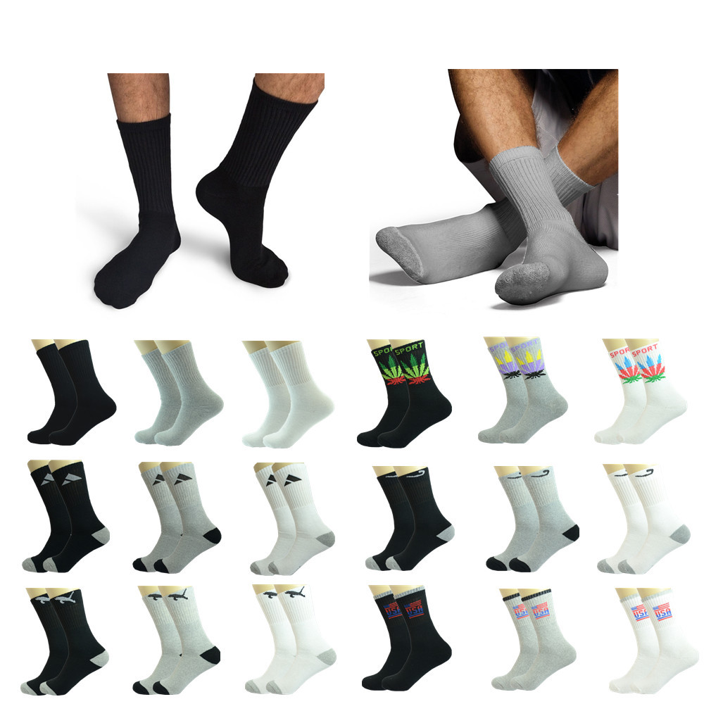 Wholesale Crew Athletic / Ankle Quarter Sport Men’s Socks Cotton Size 9-11 10-13