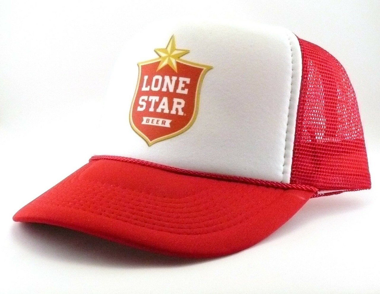 Lone Star Beer Foam Front Trucker Hat Snapback Mesh Cap Retro Texas
