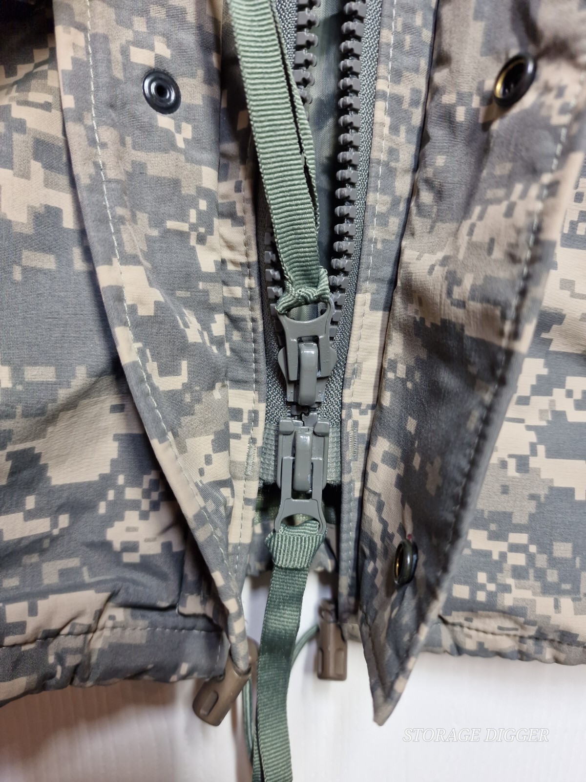 Tru-Spec Jacket Men Medium Green 100% Nylon Camo Lined Digital Camouflage Hooded