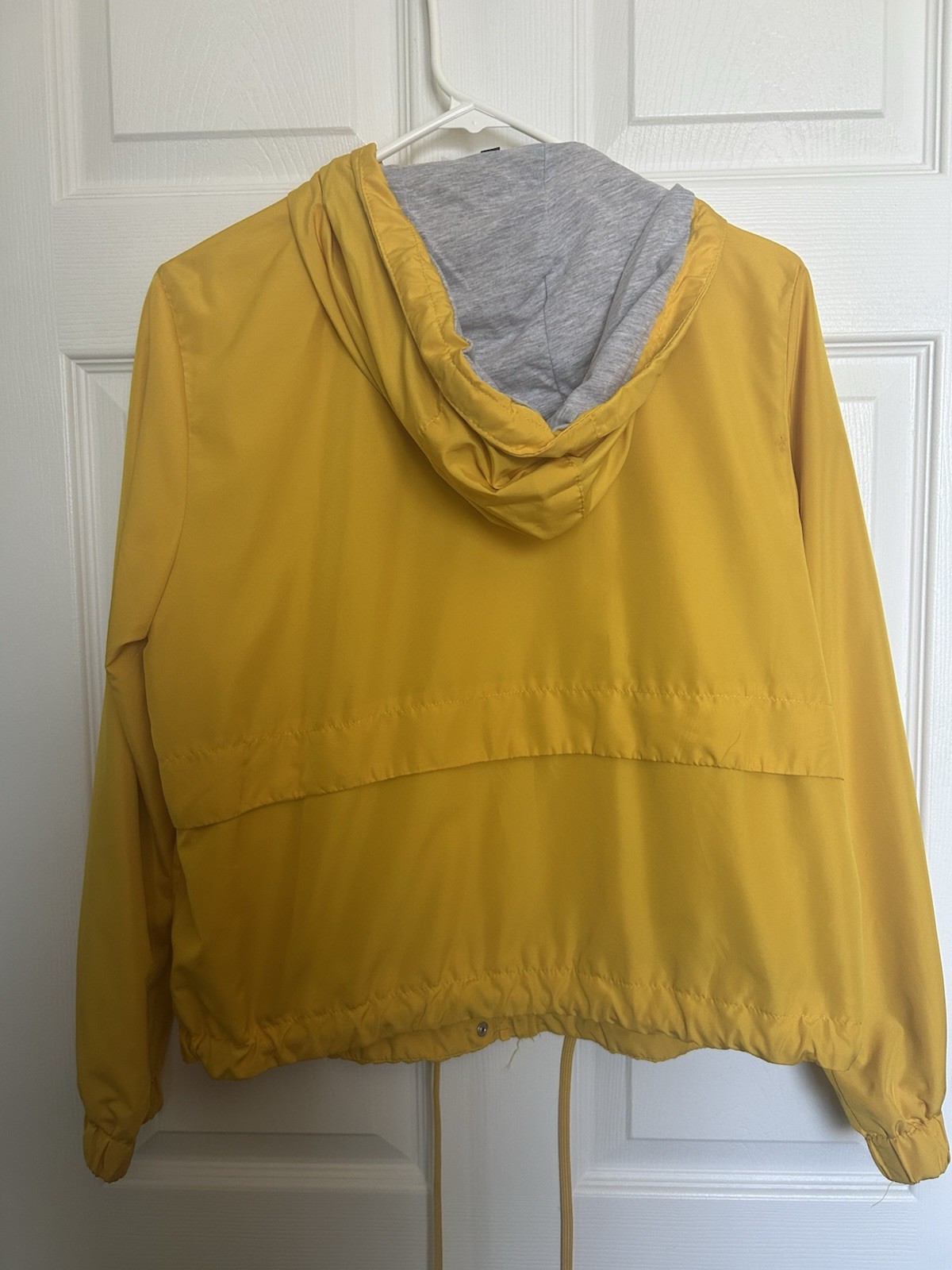 H&M Mustard Yellow Hooded Utility Jacket