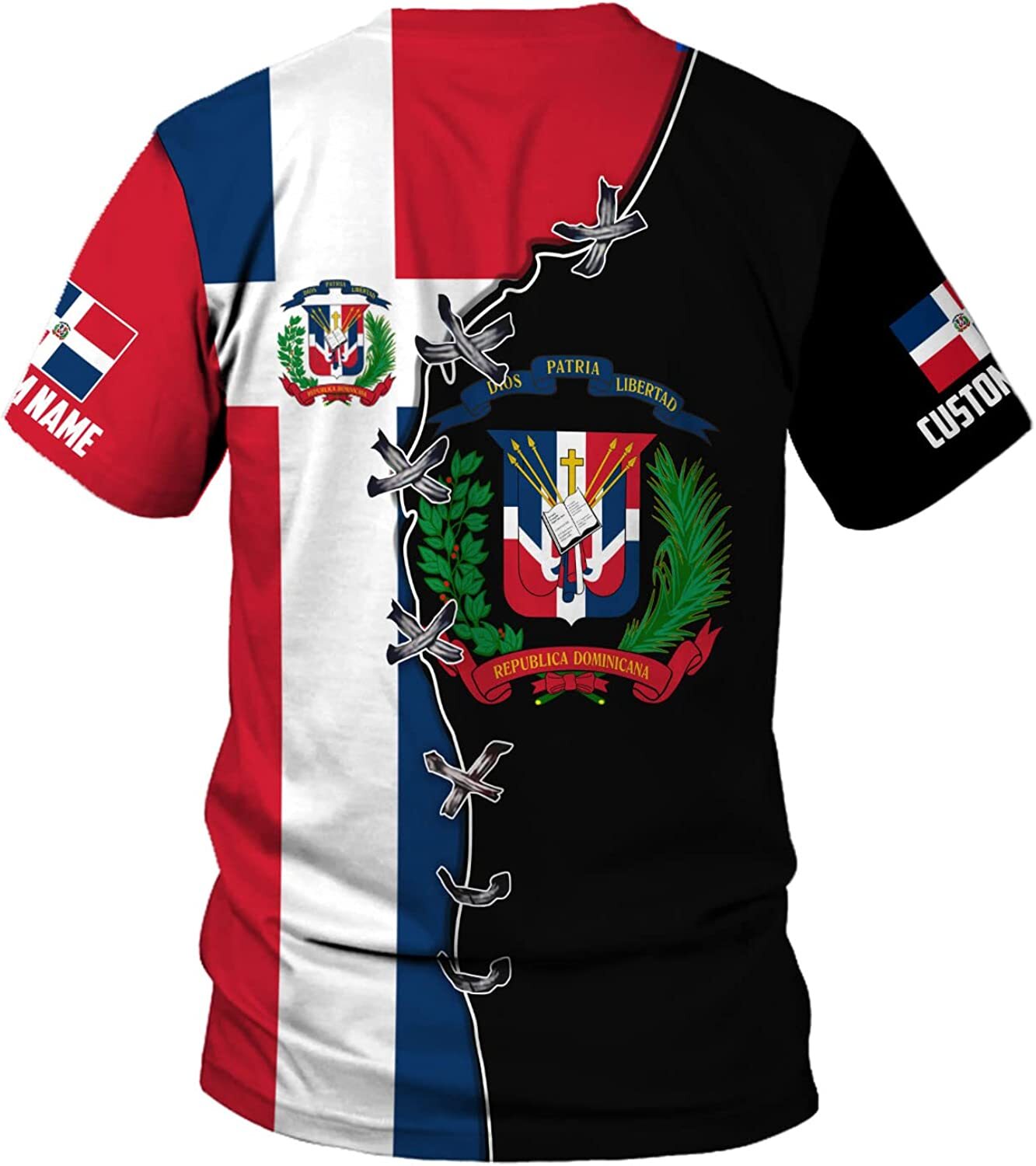 Personalized Dominican Republic Shirts 3D, Republica Dominicana Tshirt, Dominica