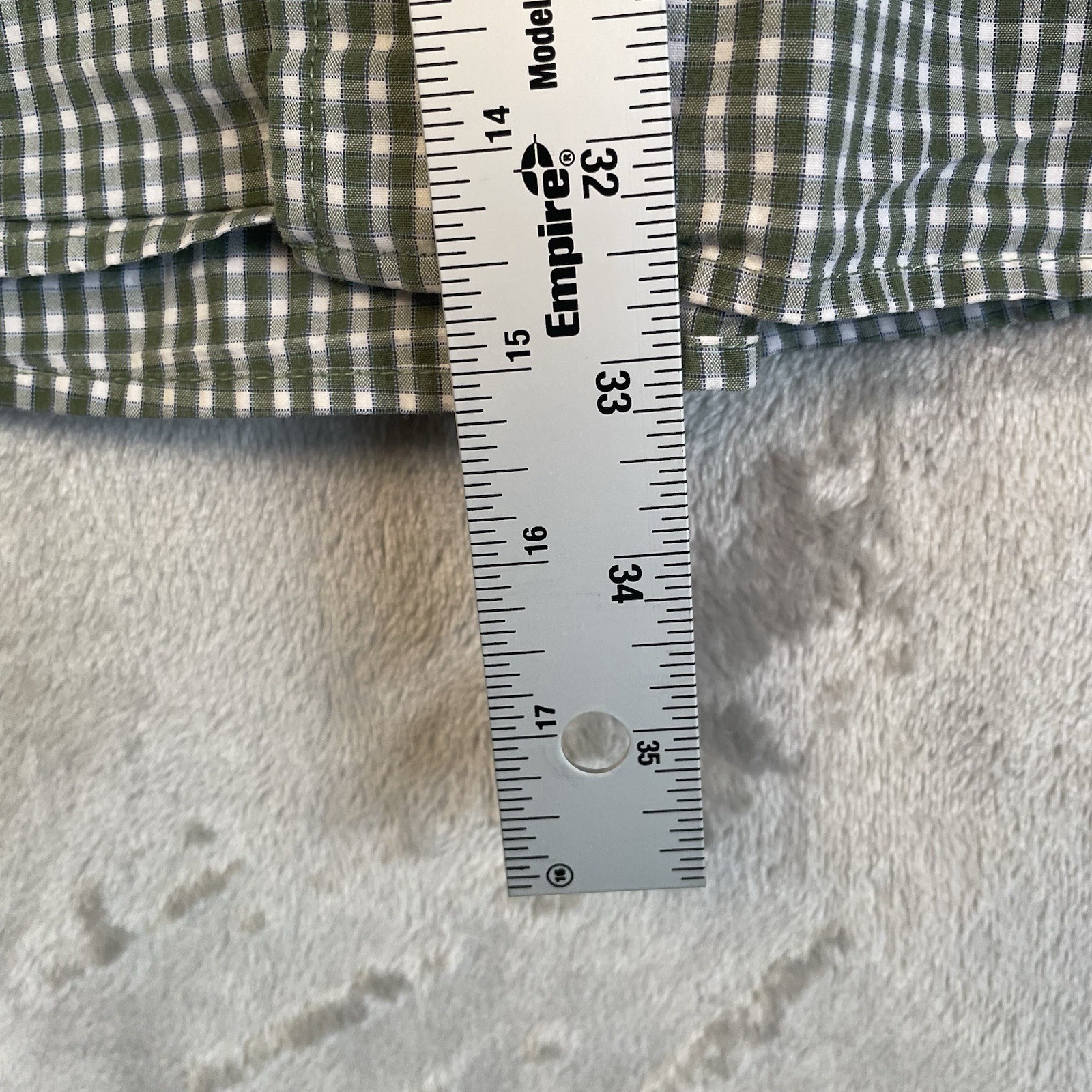 Eddie Bauer Men’s Short Sleeve Button Down Shirt, Green Size XL TALL