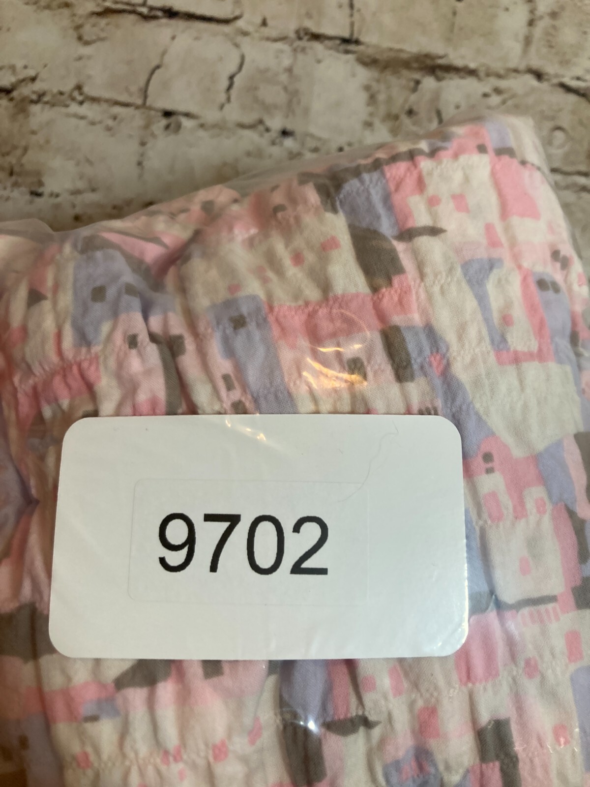 J. McLaughlin Top Womens Medium Pastel Crinkled Art To Wear Button Up Beachy