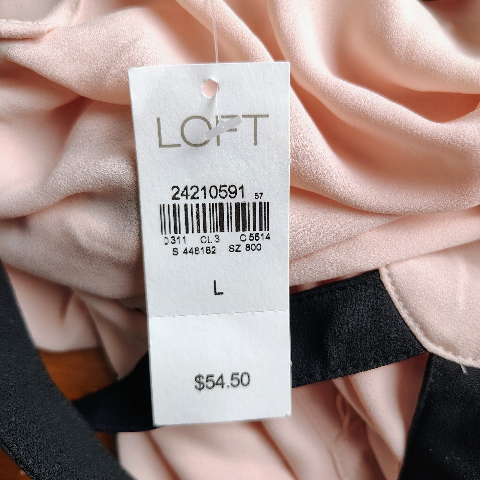 NWT LOFT Blush Pink Off Shoulder Ruffle Blouse Strappy Neck Trim Top feastive