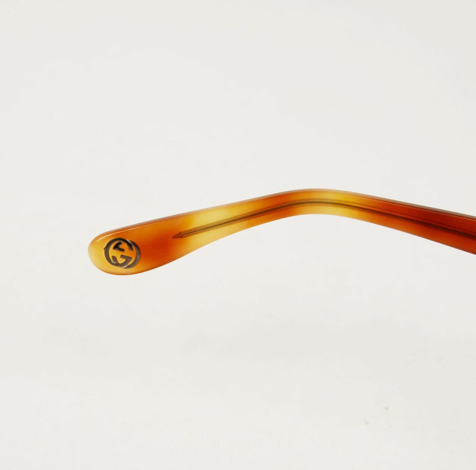 Gucci Orange Tortoiseshell Acetate Large Sunglasses with Logo 558391 2276