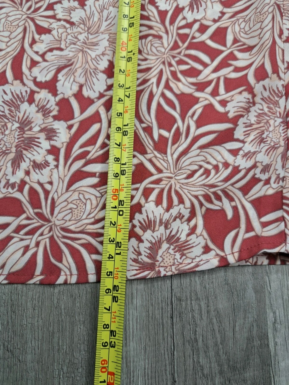 The Loft Floral Tunic Peasant Top Boho Ruffle Long Sleeve Women’s Size XS Petite