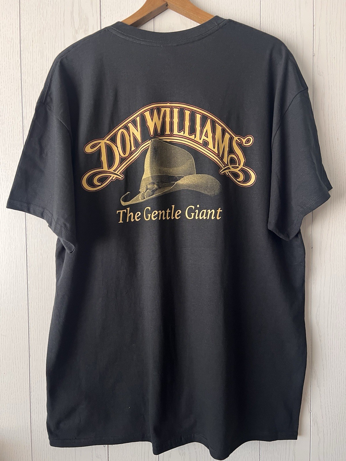 DON WILLIAMS The Gentle Giant Double Sided XL Crewneck T-Shirt Country Music
