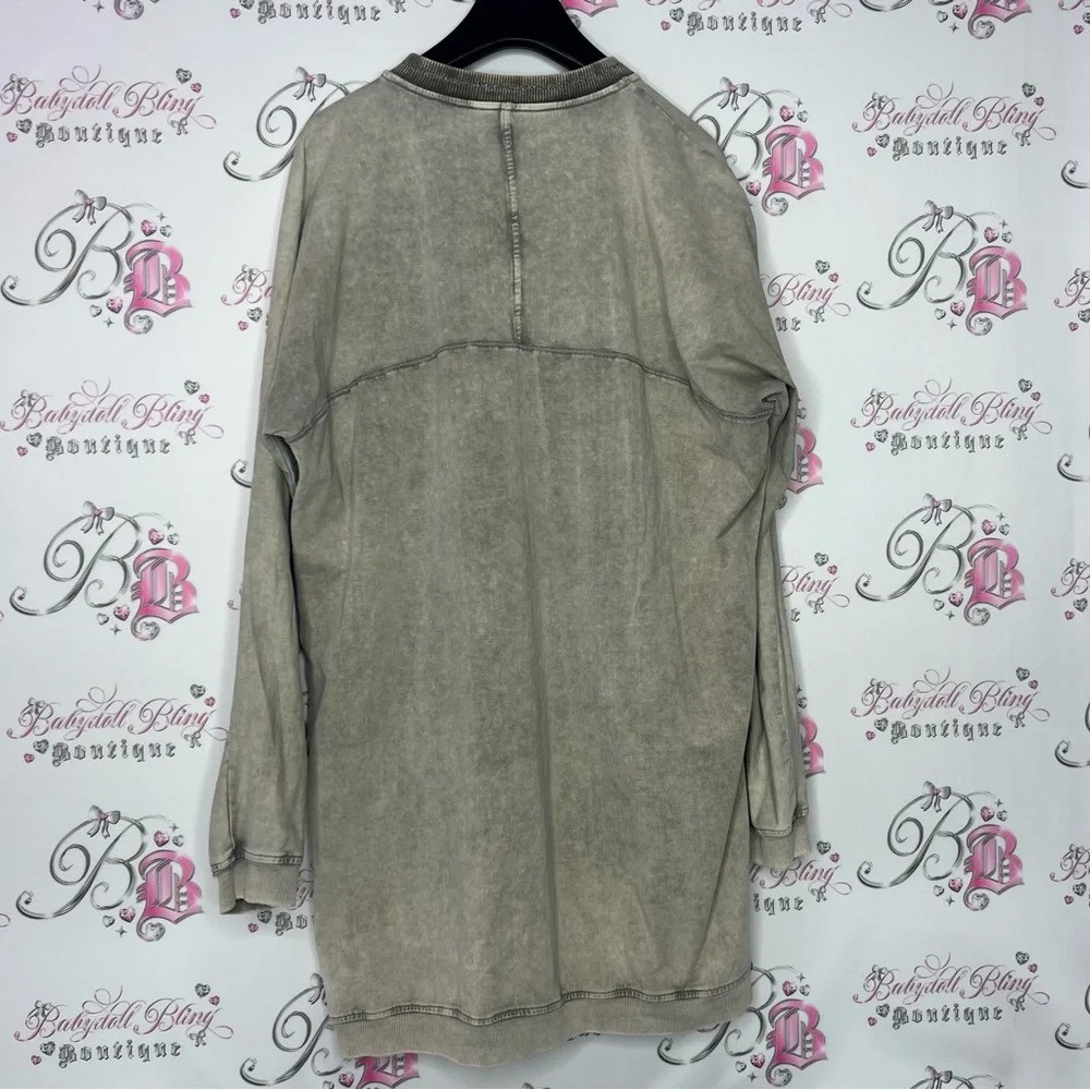Sandwhich_ cardigan sparkly distressed soft sweater glitter beige taupe cream
