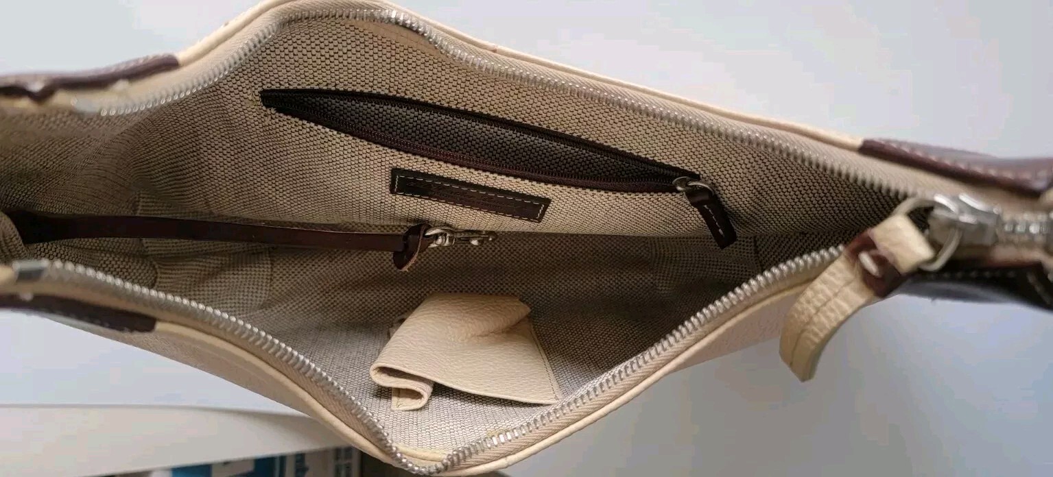 Dooney & Bourke All Weather Leather Hobo Shoulder Bag & Wallet [Pebbled/Cream]