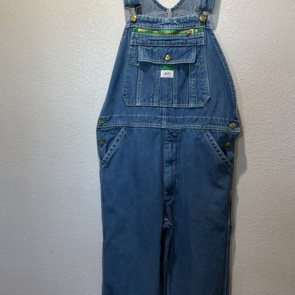 Liberty denim bib overall men 34×30 vintage