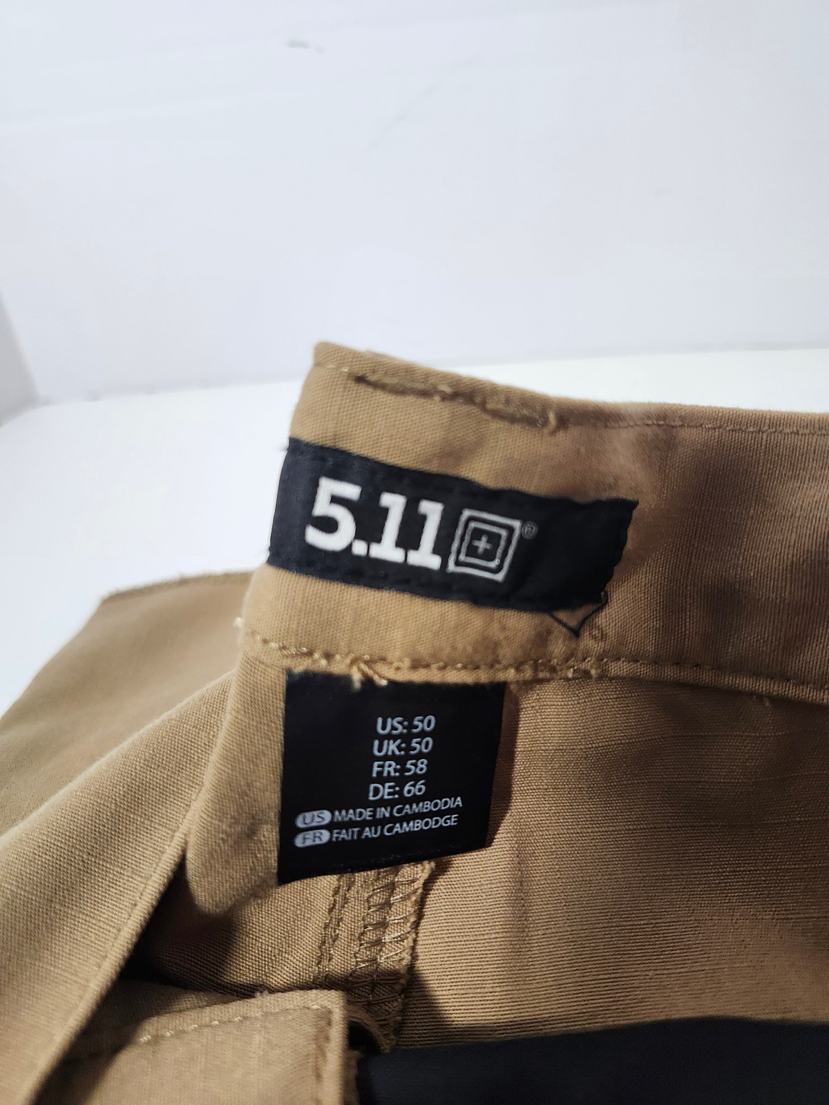 5.11 Tactical Taclite Pro Pants 74273 Coyote Men Size 50 Unhemmed 50UU NWT Cargo