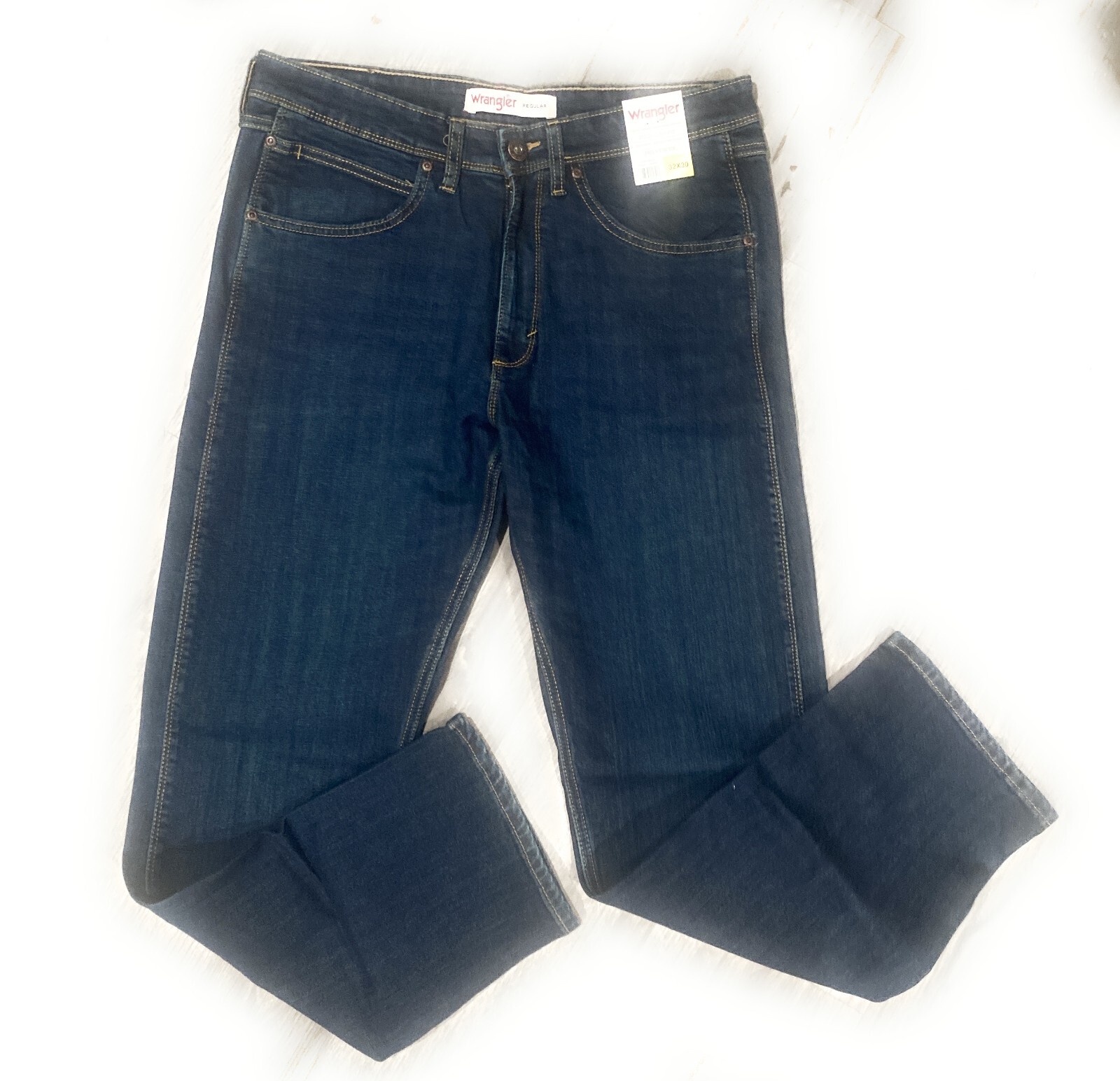 Wrangler Men’s Jean Regular Fit Stretch Denim Fabric