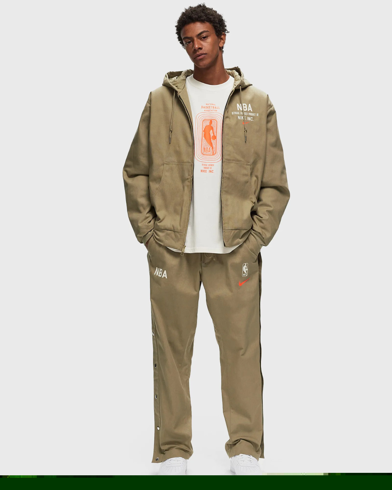 Nike NBA Team 31 Canvas Tear-Away Pants FQ3600-276 Neutral Olive (Men’s Small) S