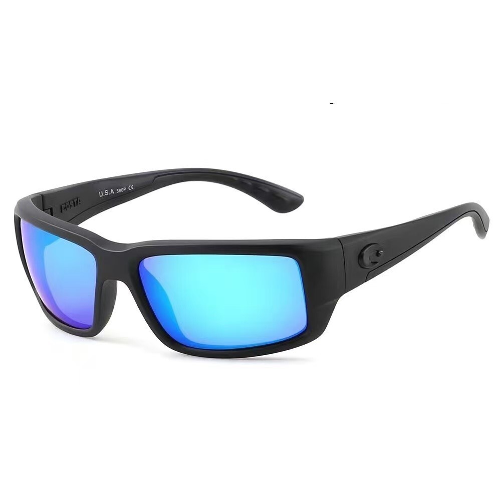 Costa Del Mar Rinconcito Matte Black Blue Mirror Polarized 580P Sunglasses