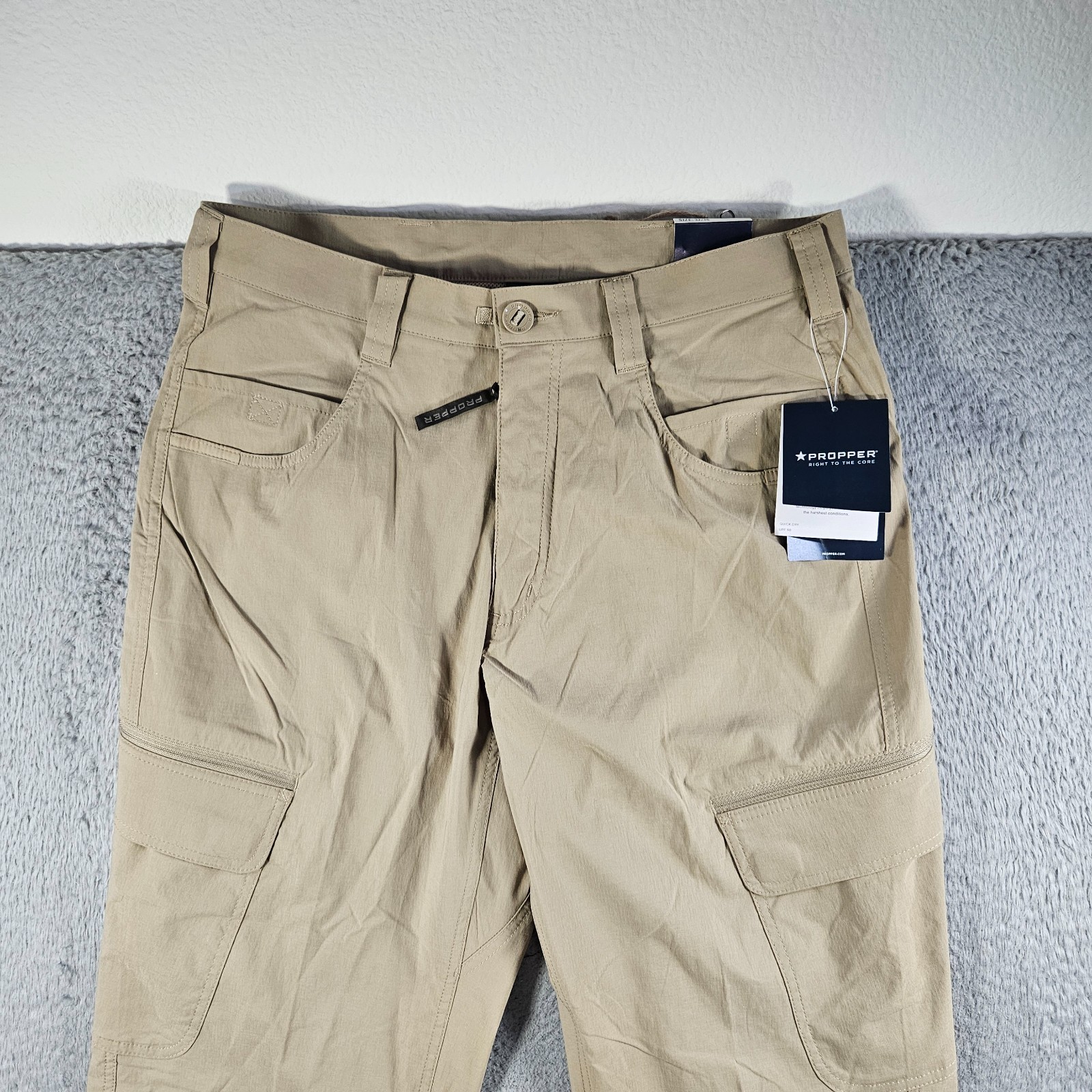 NEW Propper Tactical Cargo Utility Pants Men 32 x 36 Khaki Lightweight USF50