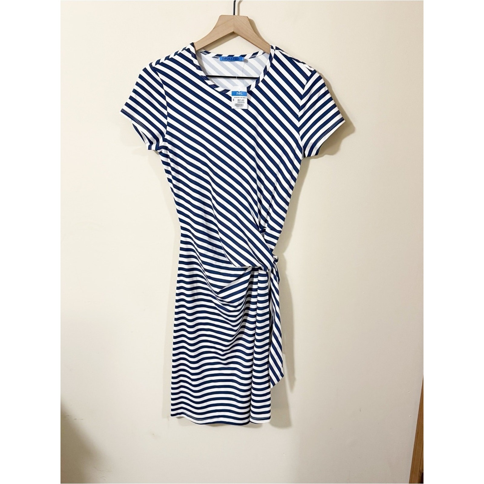 NWT J. Mclaughlin Bangle Navy Striped Womens Dress Size Small Summer Vacation