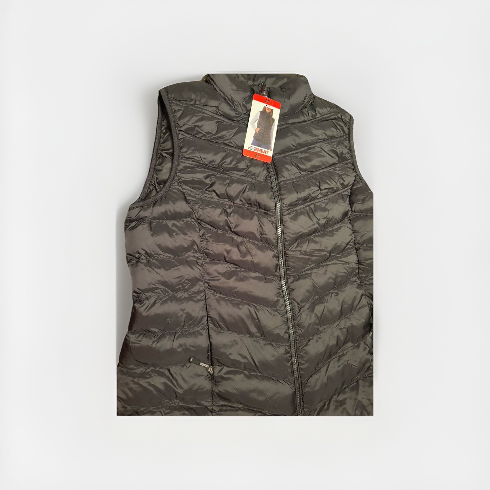 32 Degrees Heat Women’s Packable Puffer Vest Black Size M