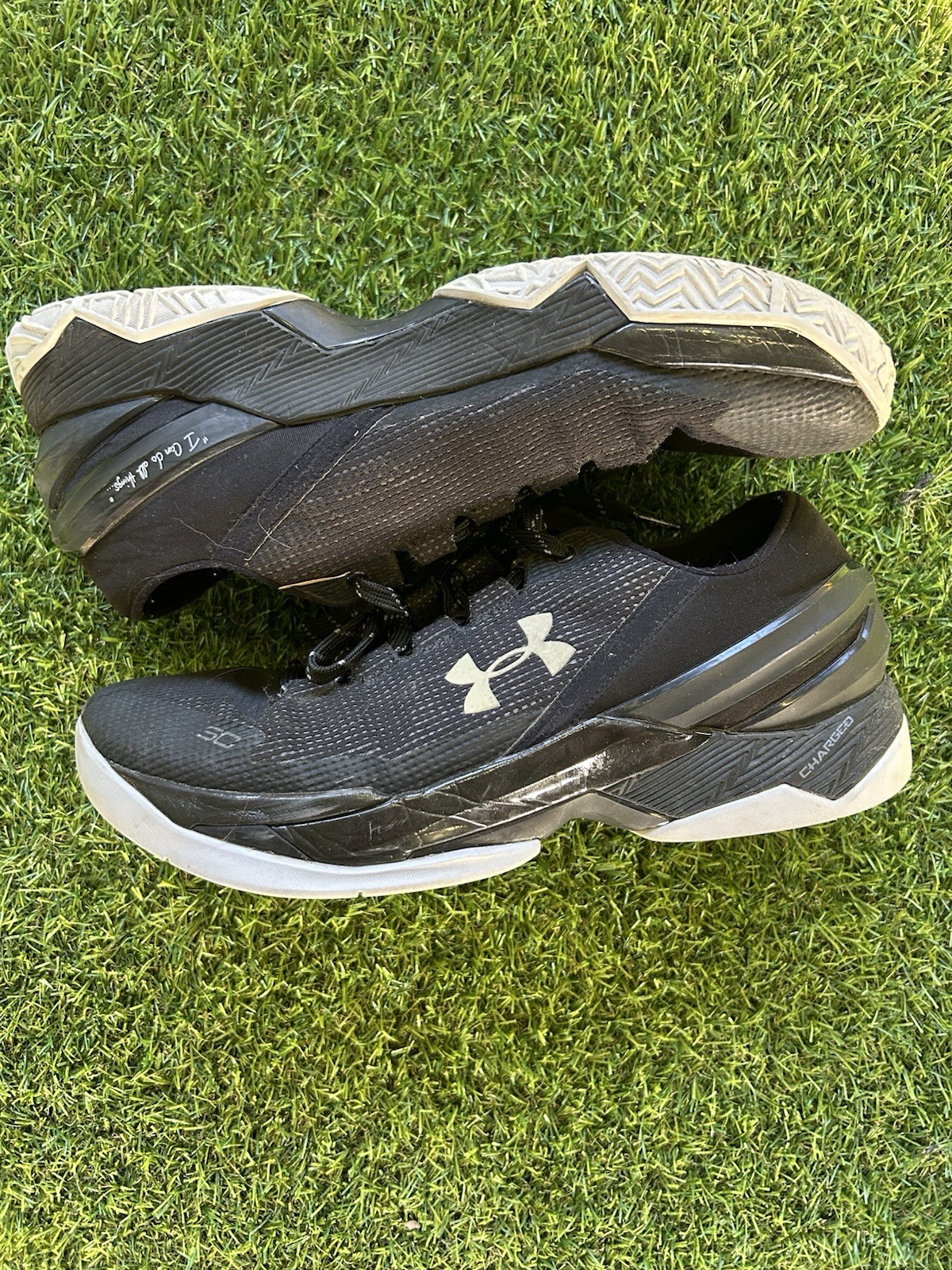 UA Under Armour Curry 2 Low Black And Gray