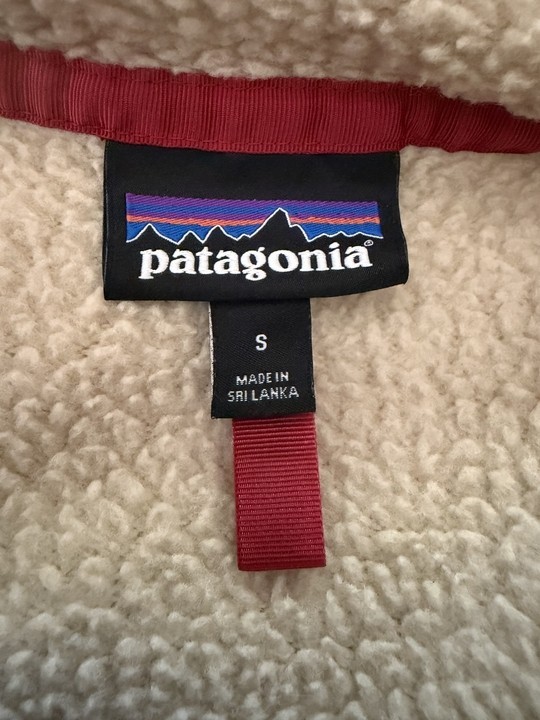 Patagonia Men’s Small Retro High Deep Pile Fleece Full Zip Oatmeal