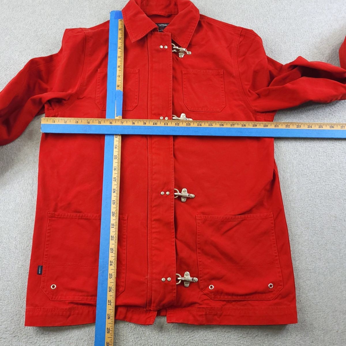 Ralph Lauren Jacket Womens Medium Lobster Clasp Nautical Cotton Coat USRL 1967