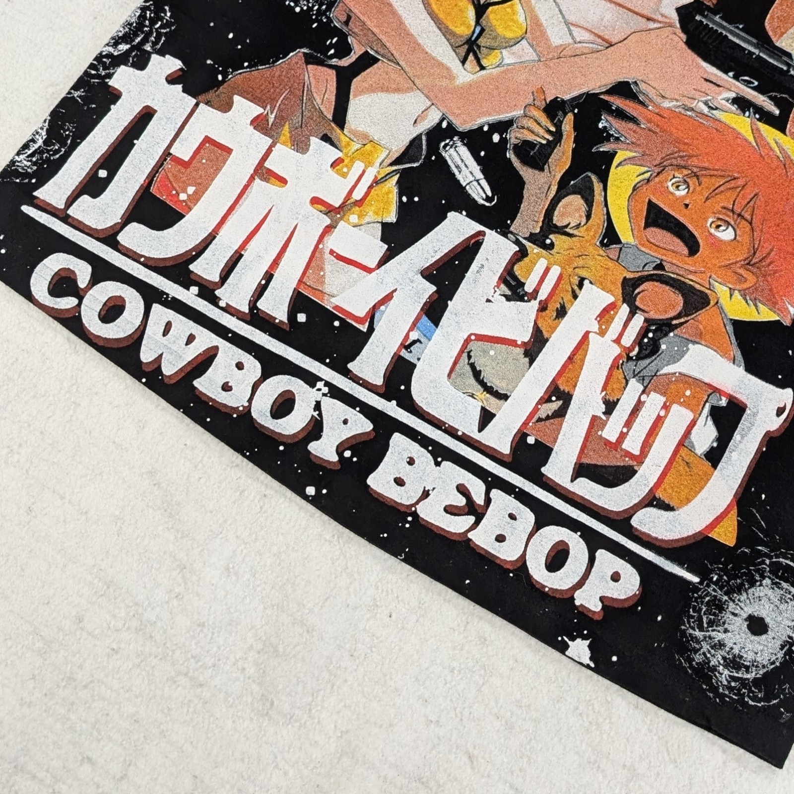 Cowboy Bebop AOP All-Over Print T-Shirt Men’s Large Black Backstock Co Anime