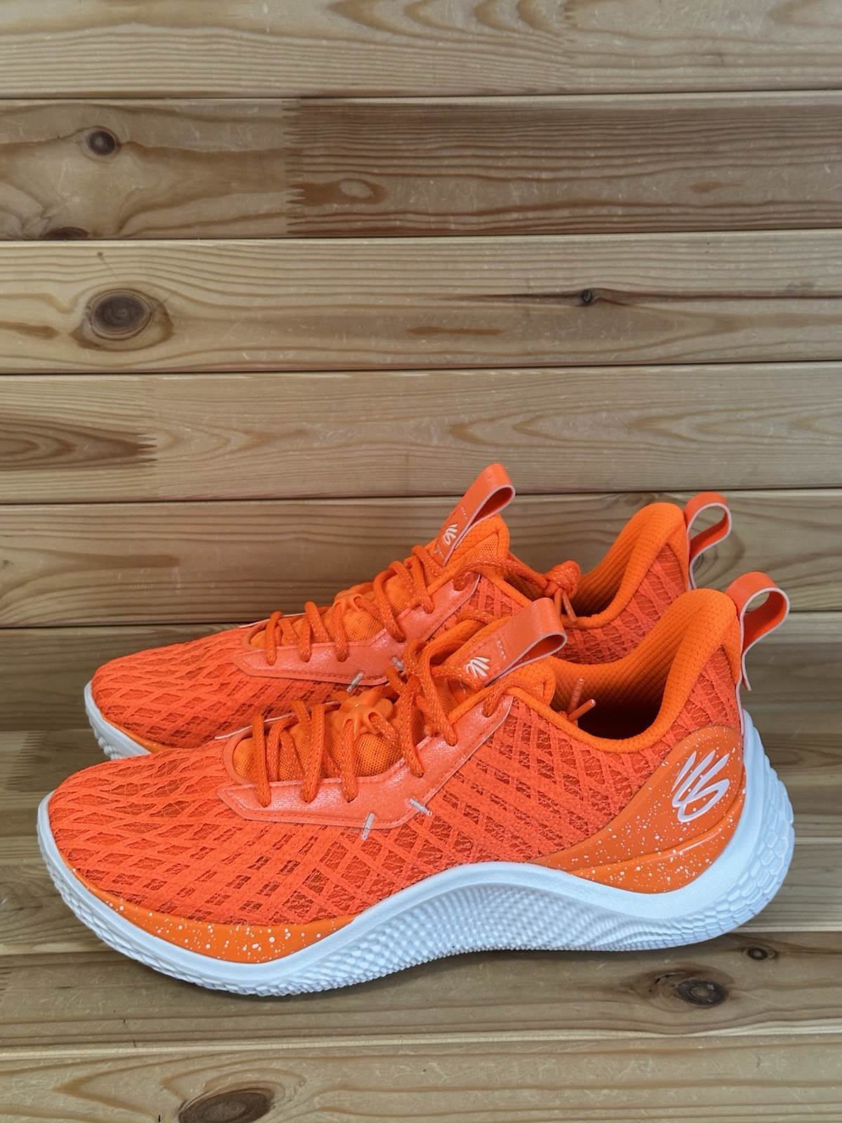 Size 12.5 – Under Armour Curry Flow 10 Team Orange Bang Bright 3026624-800