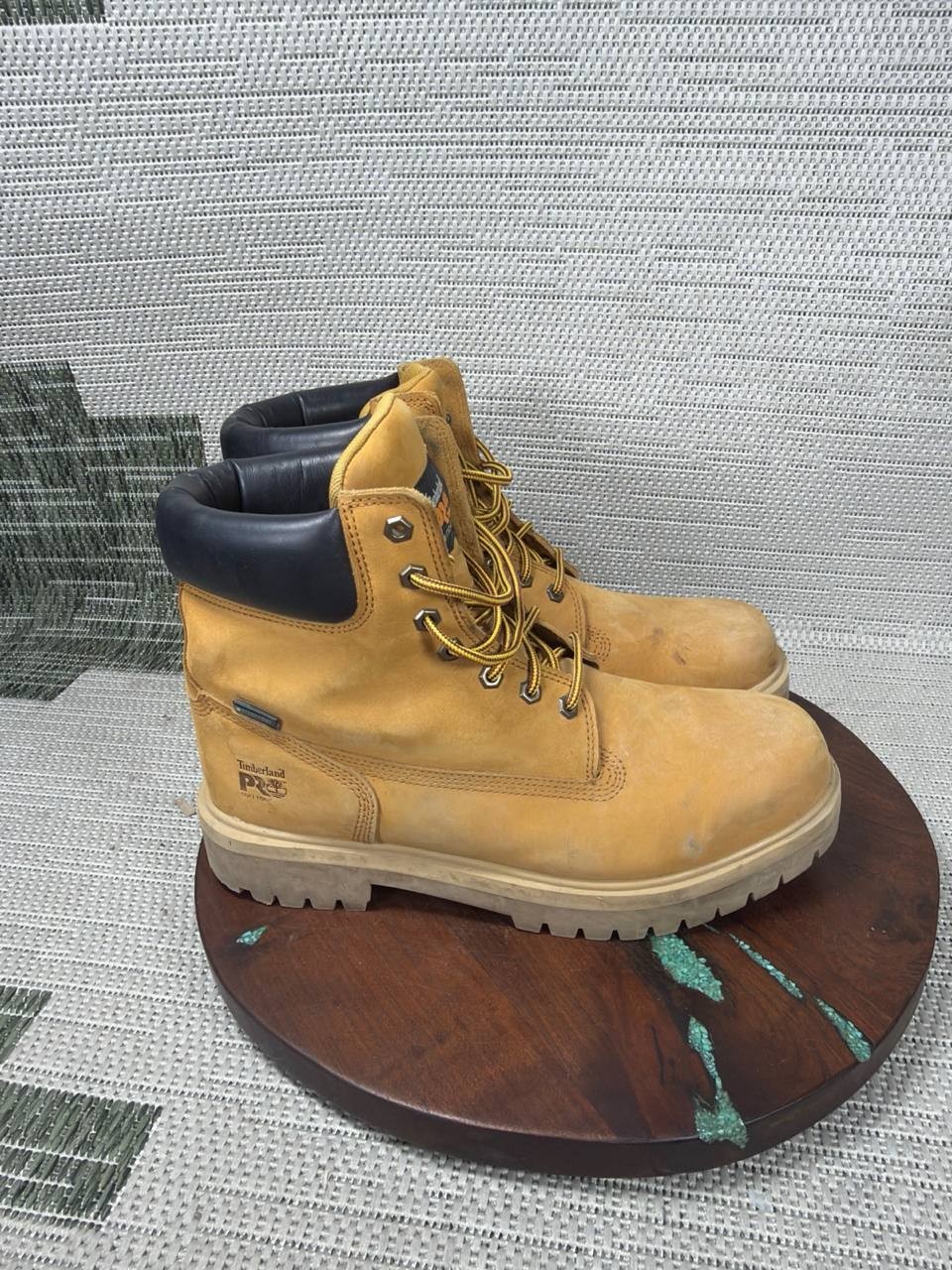 Timberland Pro Boot Mens Size 12 M Direct Attach Soft Toe Work Wheat Waterproof