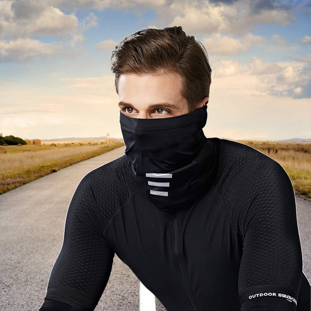 UPF 50+ UV Protection Neck Gaiter, Adjustable Cooling Neck Gaiter for Men Women