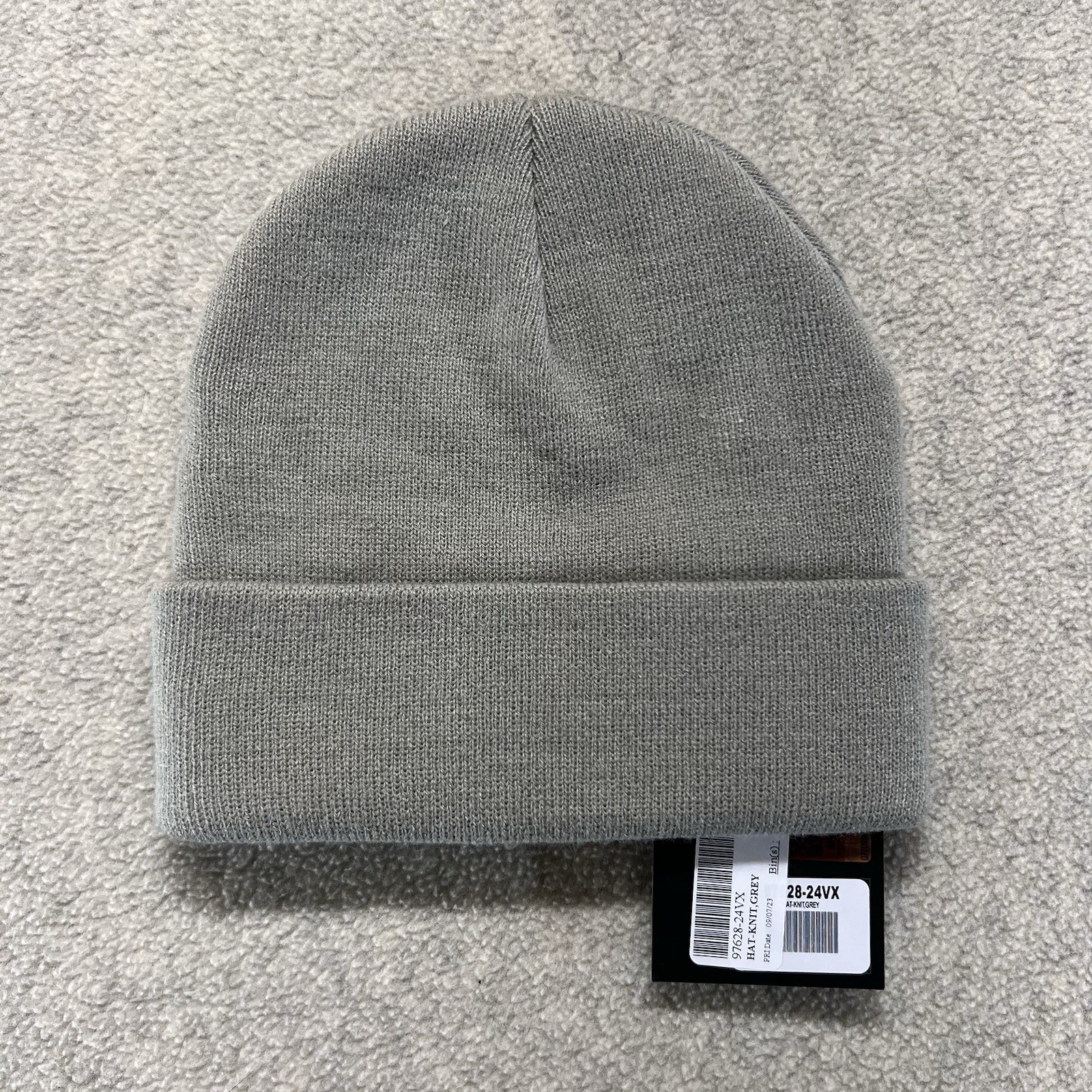 Harley-Davidson Gray Knit Beanie Hat Cuffed Winter Cap NWT