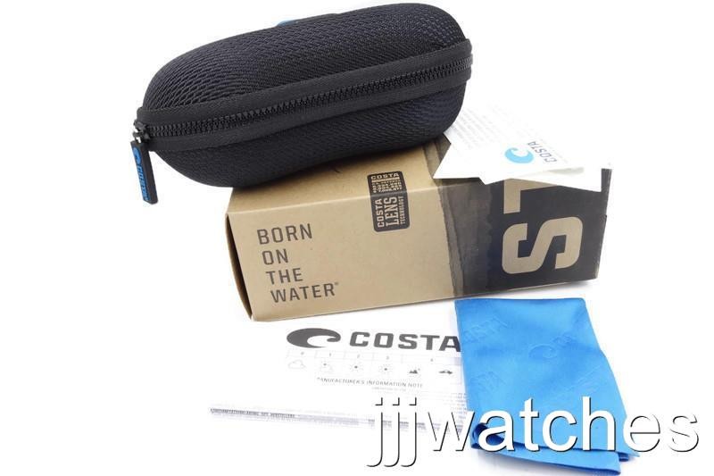 Costa Del Mar Rincon Shiny Black Blue Mirror 580G Sunglasses 06S9018 90183363