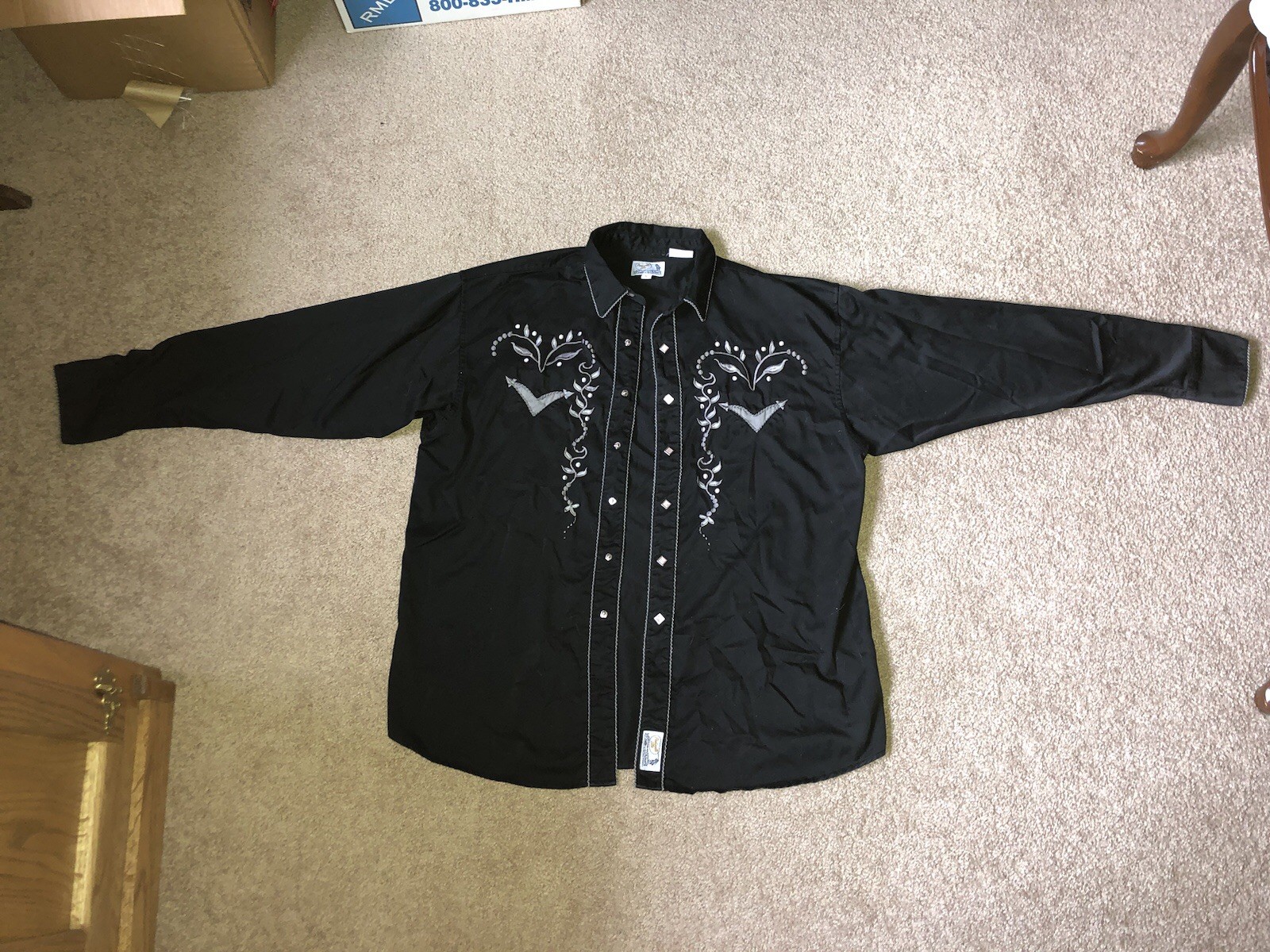 XL Panhandle Slim Retro Western Wear Men’s long sleeve￼