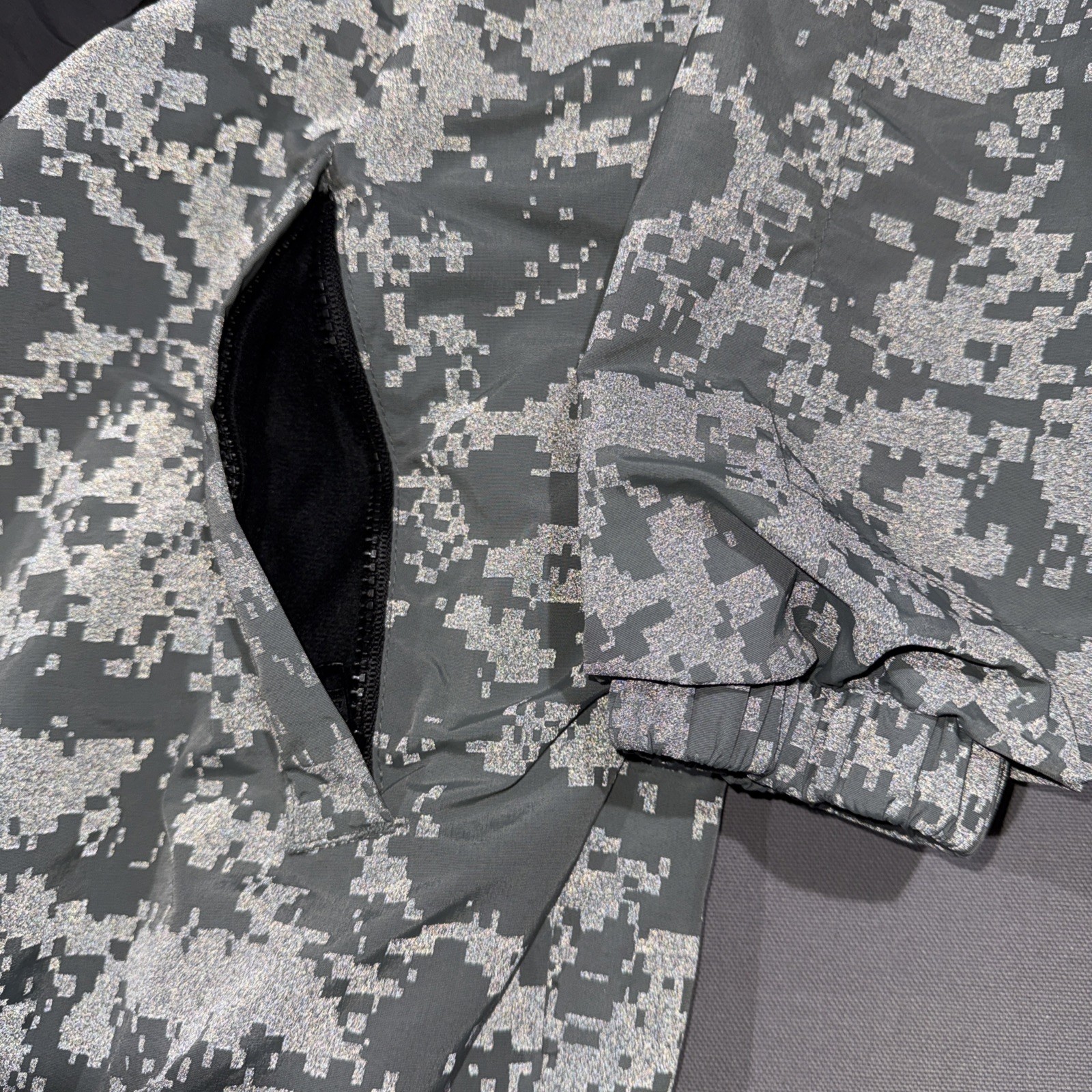 US ARMY DIGICAM PT JACKET ACU DIGITAL CAMO WINDBREAKER REFLECTIVE CAMOUFLAGE