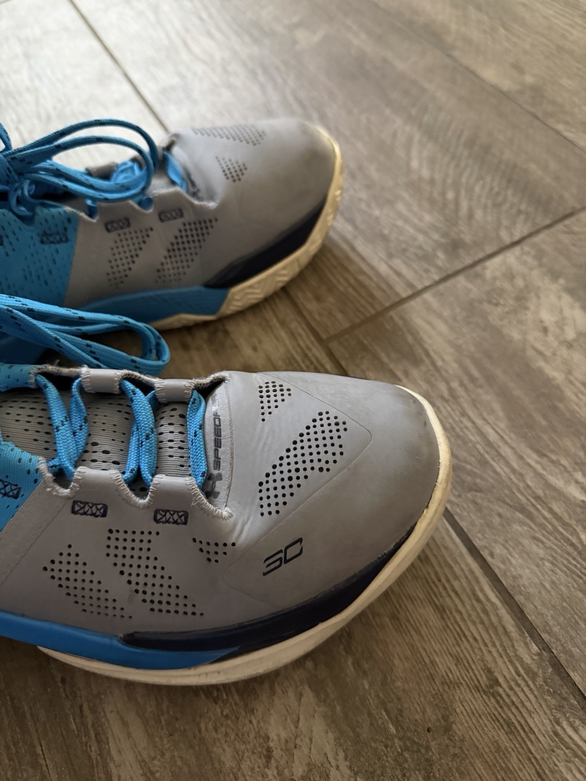 Under Armour Curry 2 Providence Road Blue/Gray Basketball Sneakers