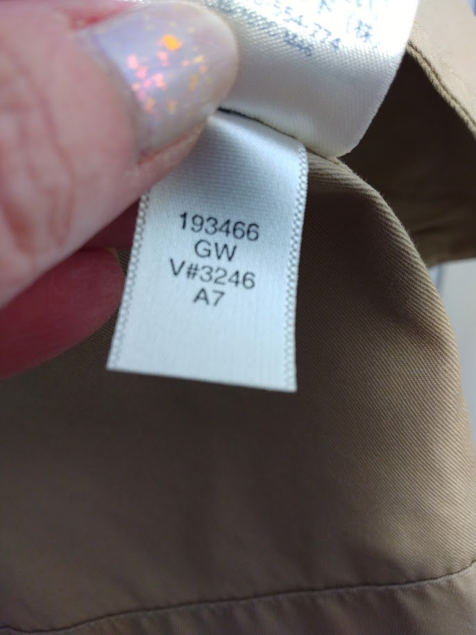 Lands’ End Women’s Utility Jacket Size Small Cotton Khaki Safari Flap Pockets