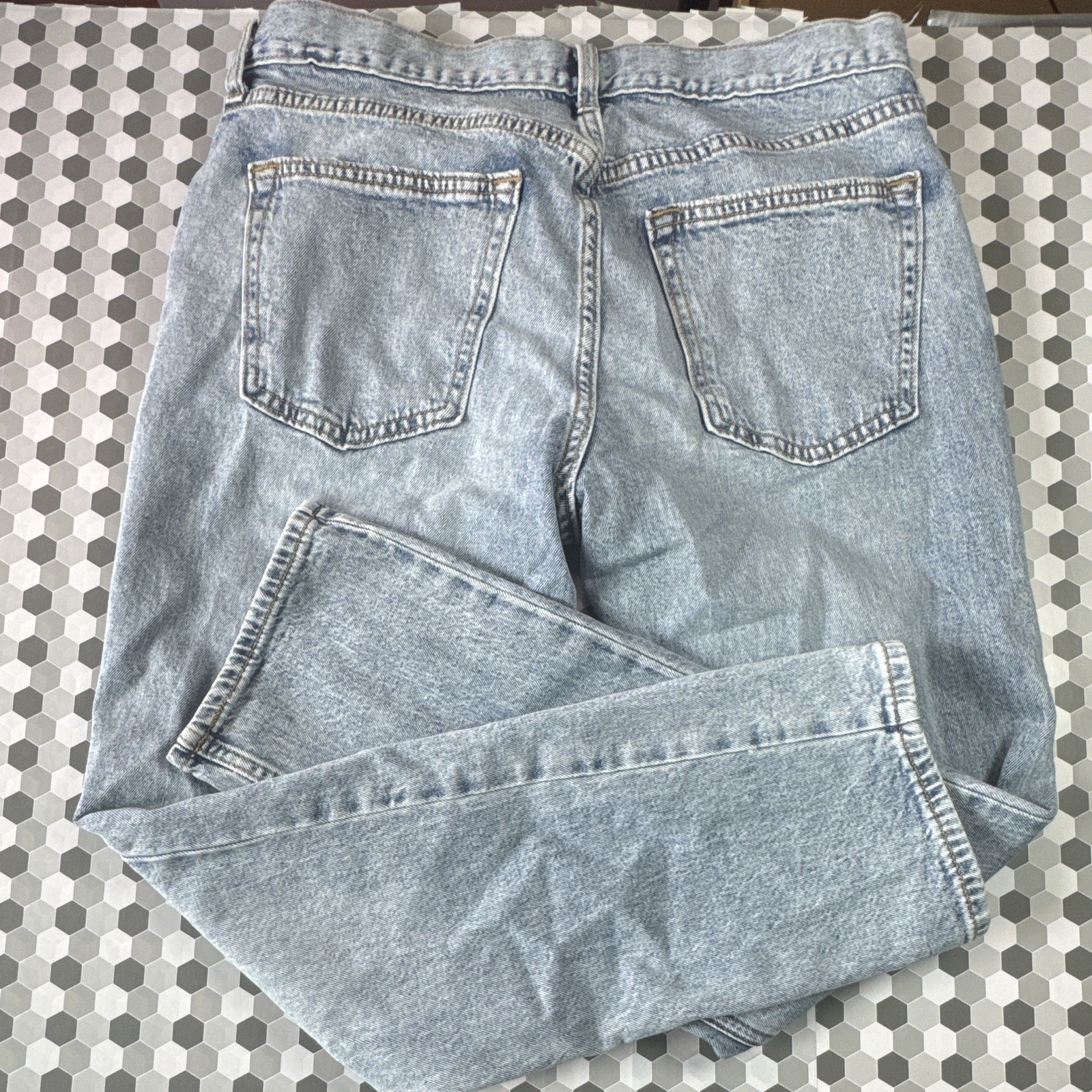 Old Navy Built-In Flex Slim Fit Light Wash Blue Straight Denim Jeans