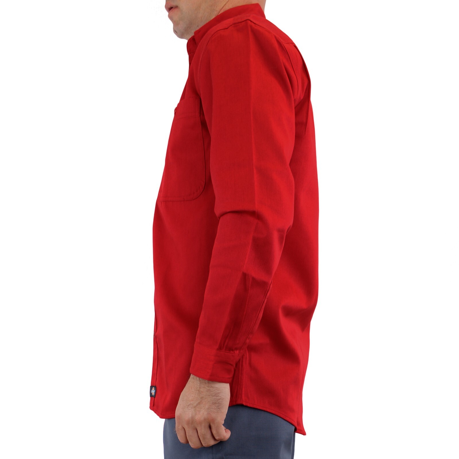 Dickies Men’s Work Shirt, Long-Sleeved Button-Down Collar, Two Front Pockets