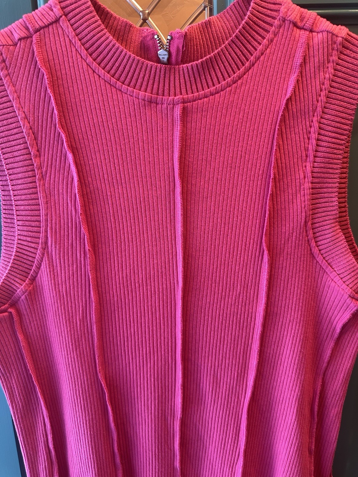 DAILY PRACTICE ANTHROPOLOGIE Pink Mini Dress Sz Large Buzzer Beater Sleeveless