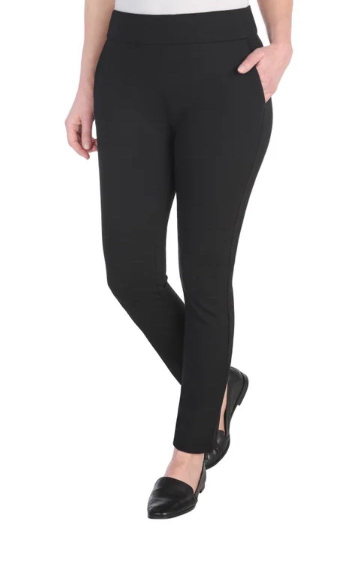Dalia womens pull-on ponte pants