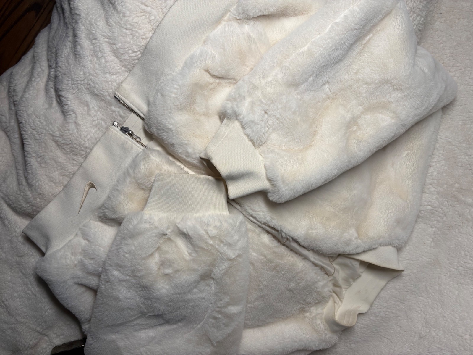 Nike Reversible White Bomber Jacket
