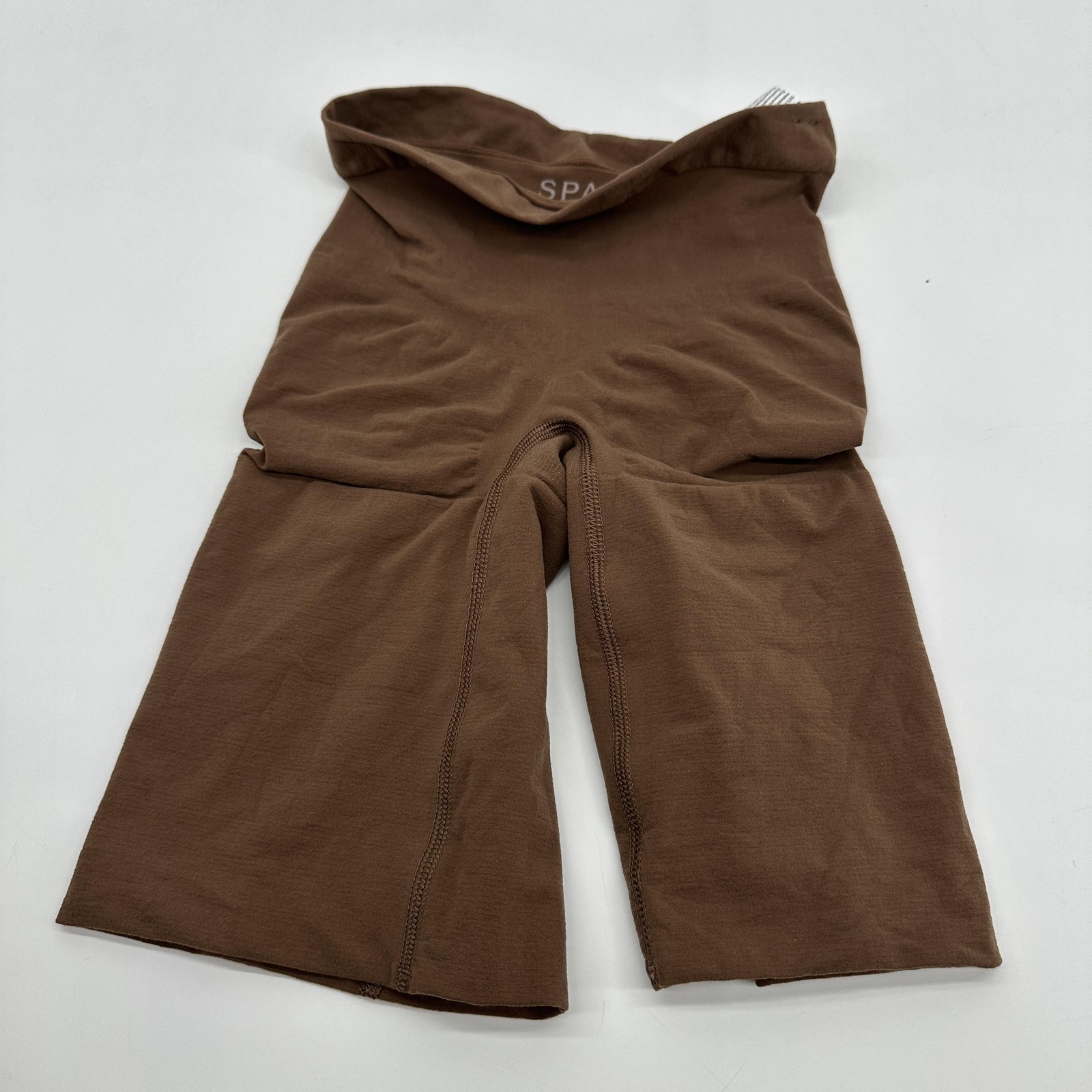 Spanx Shapewear Shorts Womens Small Brown Power Series High Waist Slimming