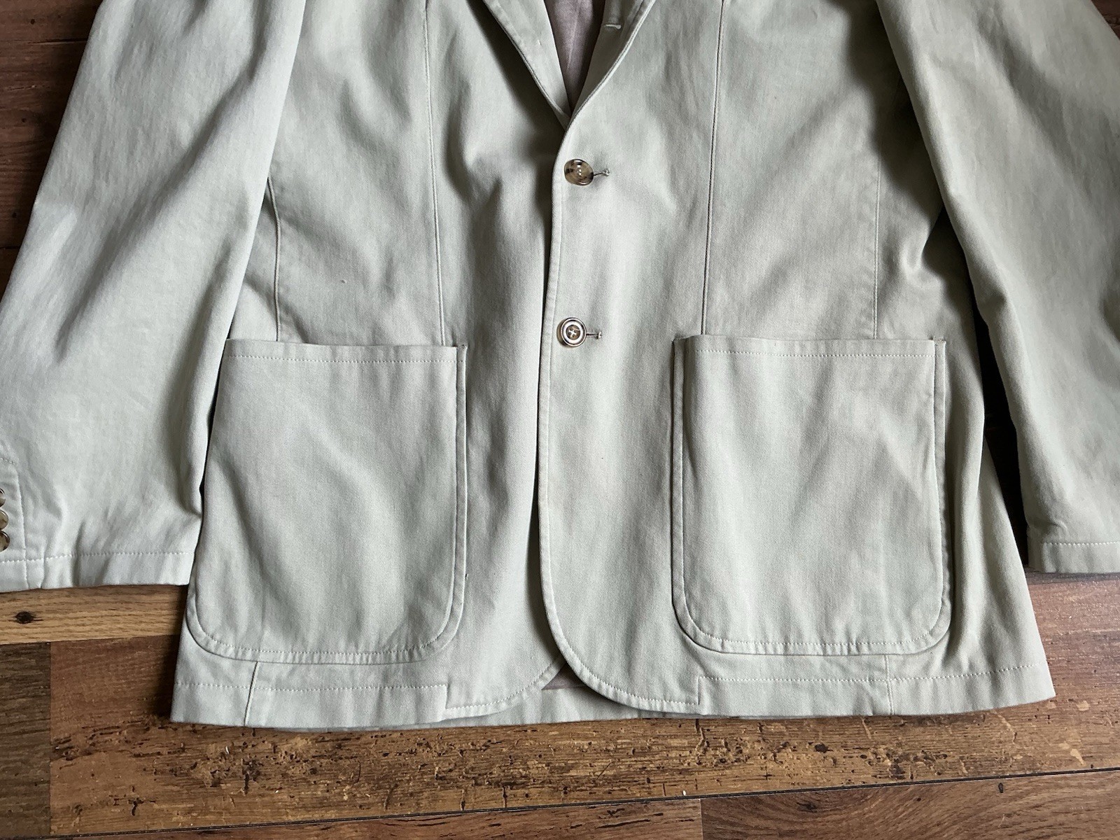 JAMES MEADE Beige Blazer 98% Cotton Jacket size size 42 Mens Casual Smart