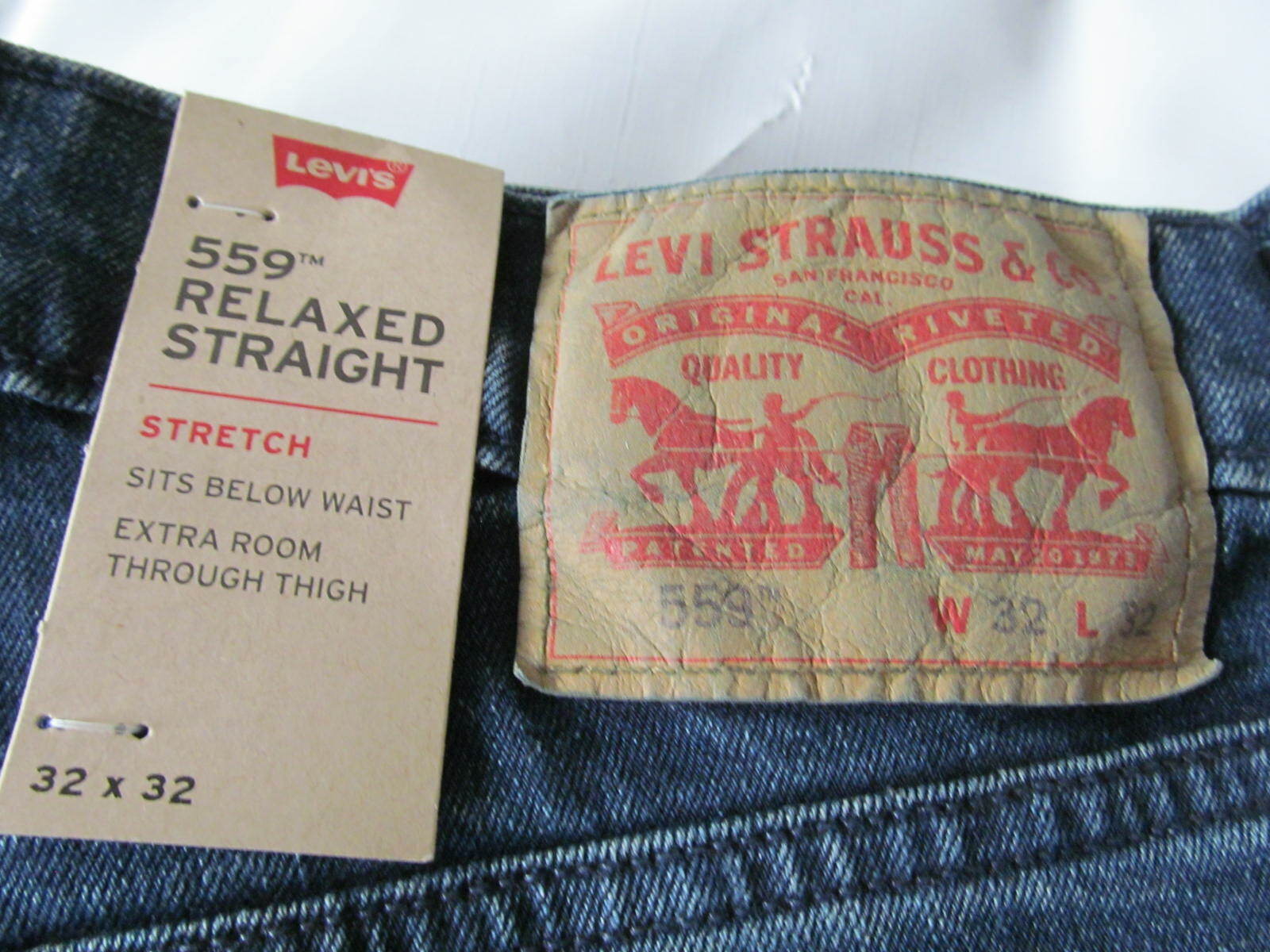 NWT Men’s Levi’s® 559™ Stretch Relaxed Straight Fit Jeans Size W32L32