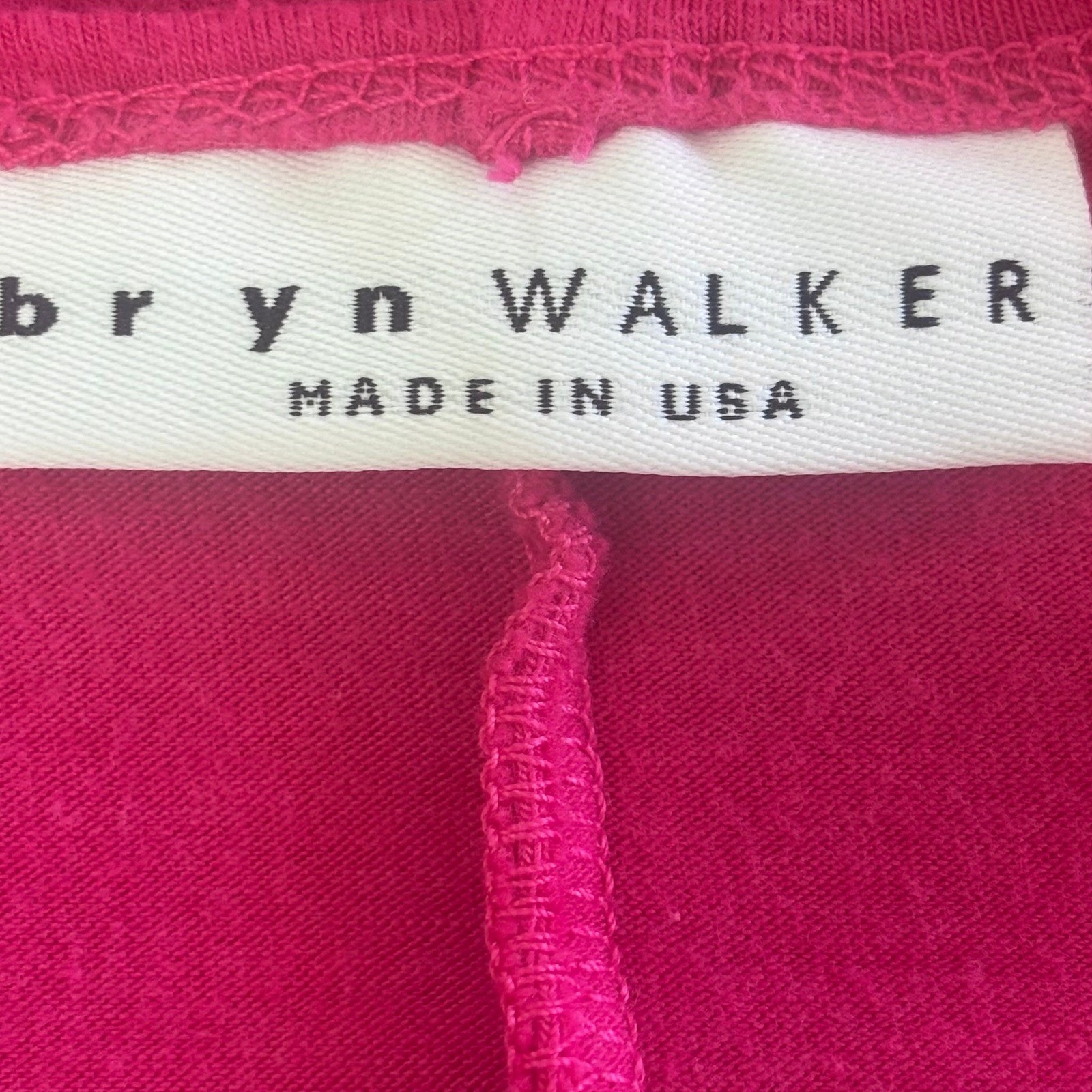 Bryn Walker Artsy Lagenlook Magenta Eco Bamboo Organic Cotton VNeck Poncho Top L