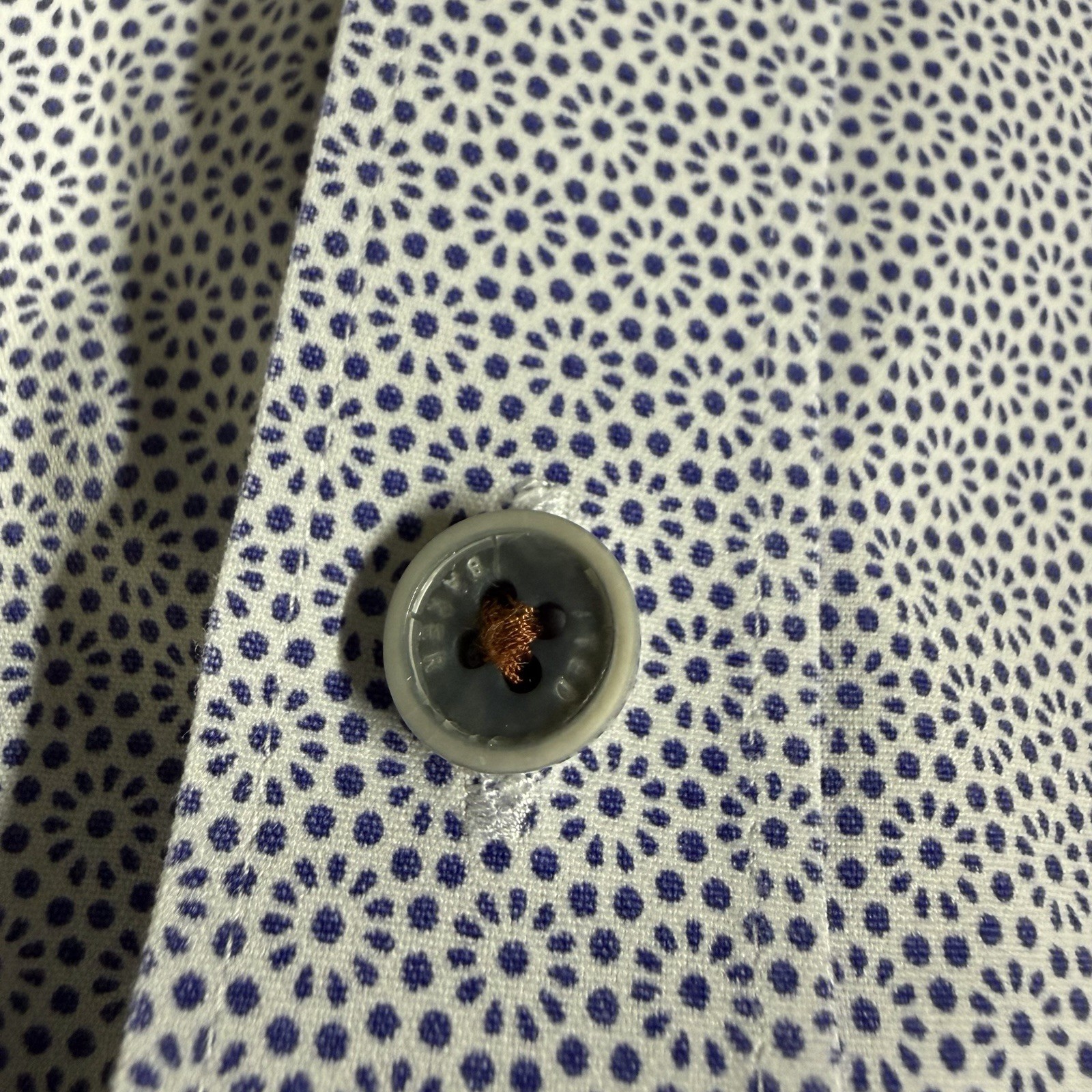 Ted Baker Men Slim Fit Flip Cuff Shirt Casual Formal Shirt Size 5 Abstract