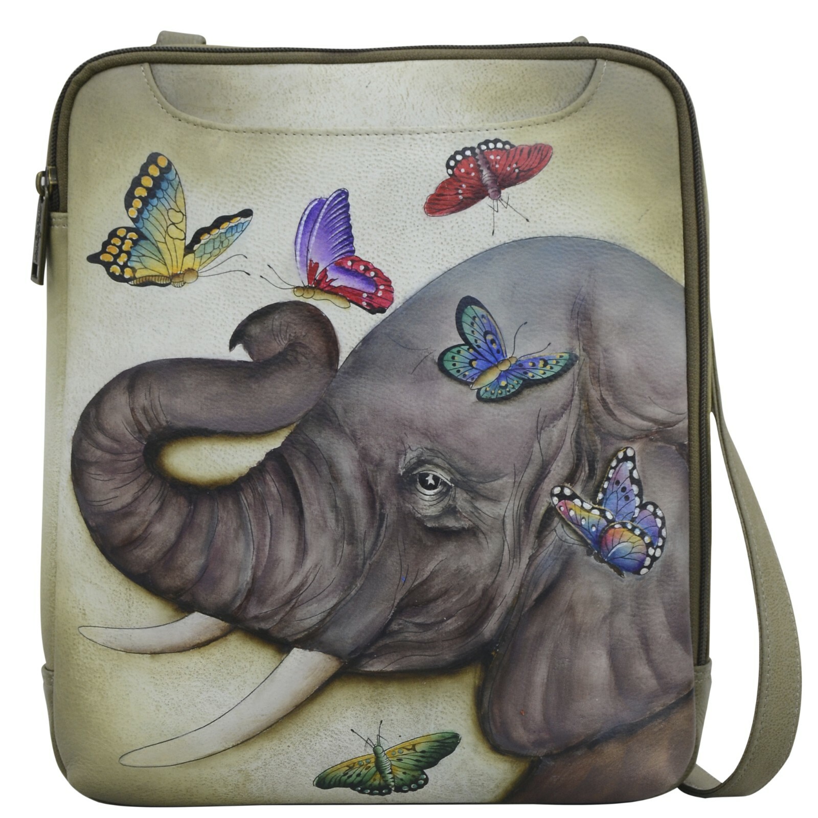 Anuschka SALE #650-GTG “GENTLE GIANT” Large Cross Body 10.5″x11.5″x3″