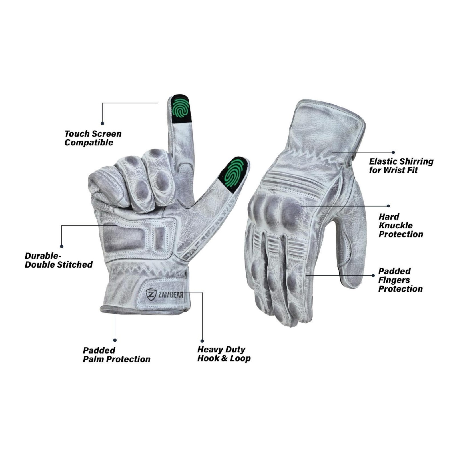 Riding Gloves Summer Motorcycle Leather Protective Touchscreen Biker Armor
