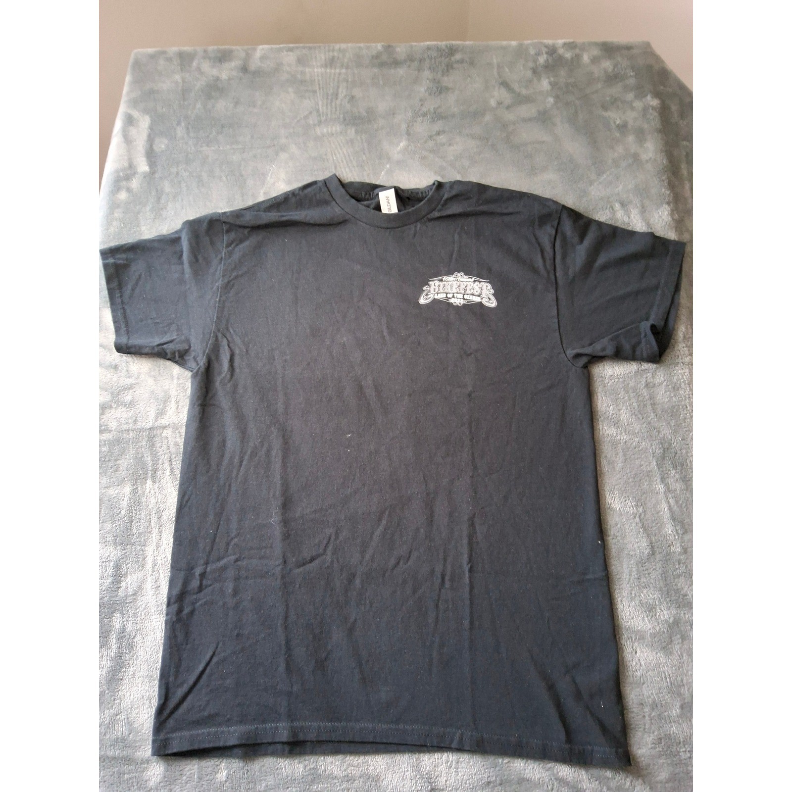 Gildan Mens Bikefest Lake of the Ozarks 2022 T-Shirt Black Medium Motorcycle Tee