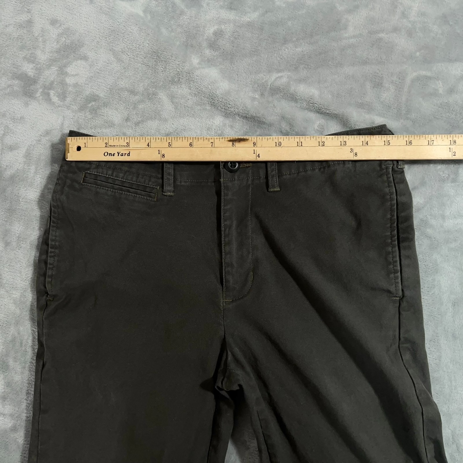 Filson Draftsman Canvas Pants Mens 30×30 Charcoal Gray Work Chinos Straight